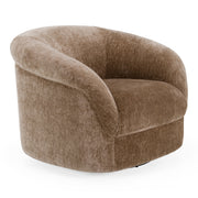 Sheth - Modern Brown Fabric Accent Chair — view 4
