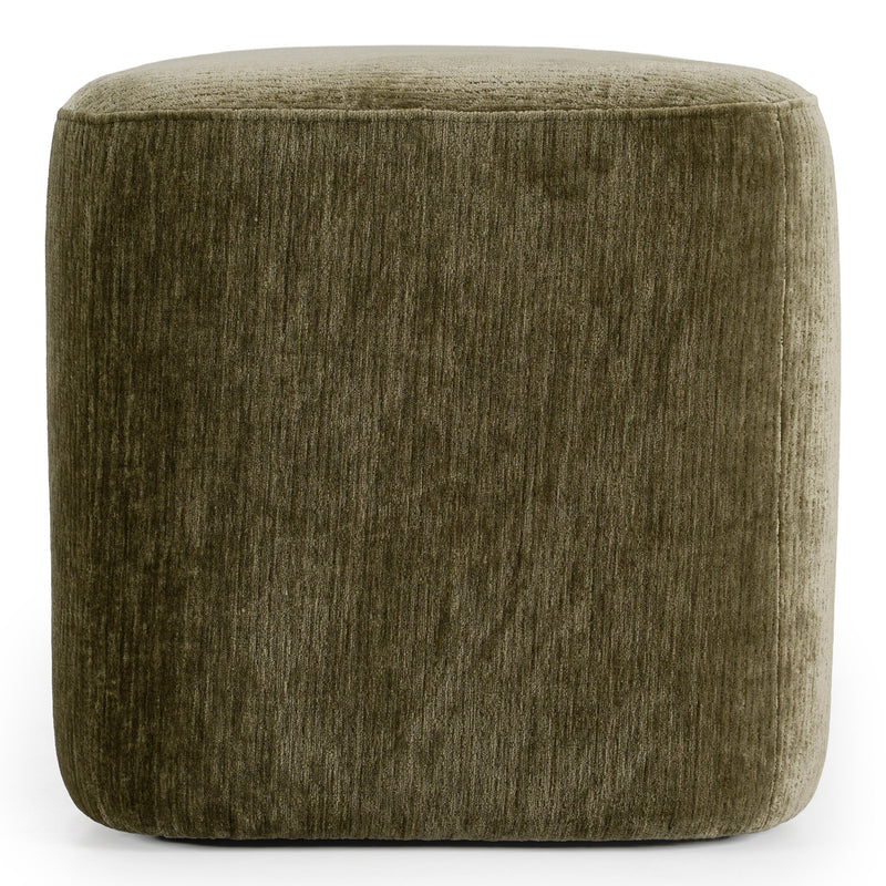 Siegal - Modern Olive Green Fabric Bench — view 5