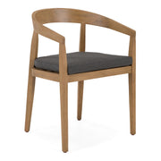 Sintra - Outdoor Grey Olefin + Eucalyptus Dining Chair — view 4