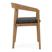 Sintra - Outdoor Grey Olefin + Eucalyptus Dining Chair — view 5