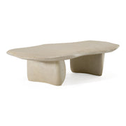 Slone - Modern Beige Fiberform Coffee Table — view 2