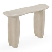Slone - Modern Beige Concrete Console Table — view 3