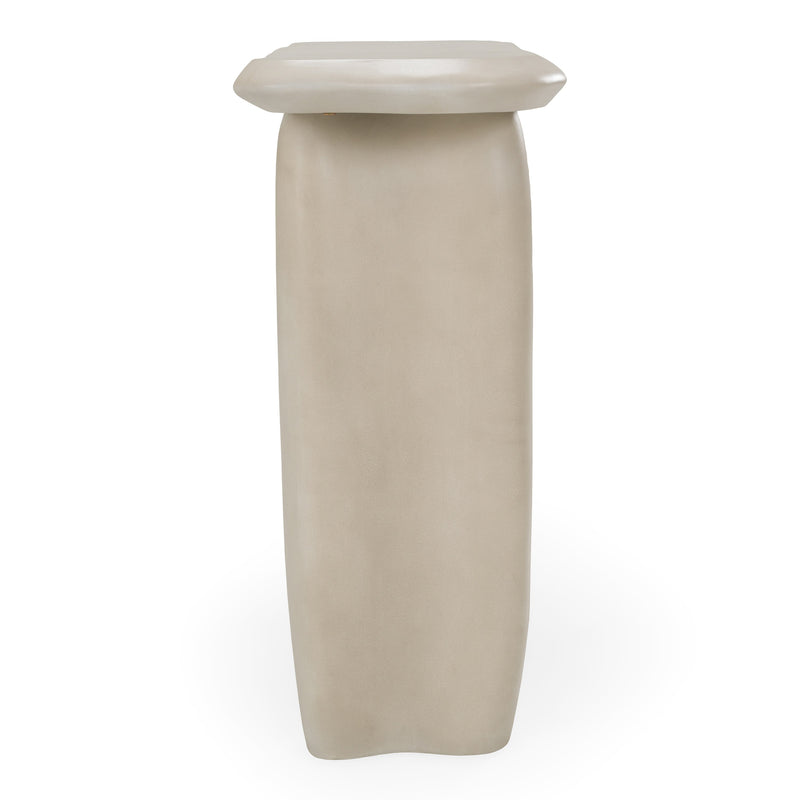 Slone - Modern Beige Concrete Console Table — view 2