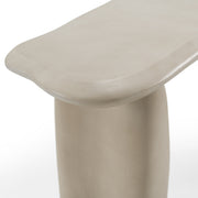 Slone - Modern Beige Concrete Console Table — view 4
