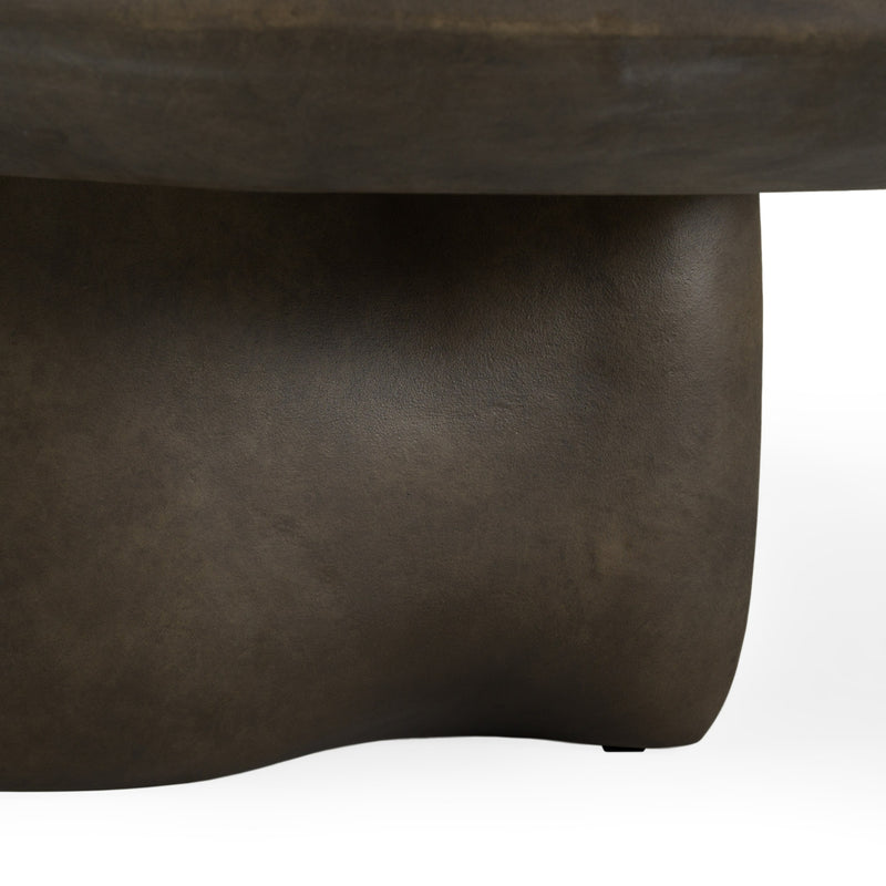 Slone - Modern Brown Fiberform Coffee Table — view 4