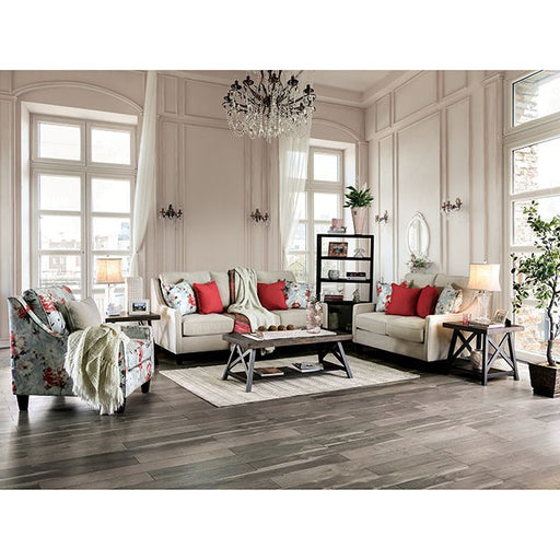 Nadene Ivory Love Seat - R&R Furniture Gallery (Fountain Valley, CA)