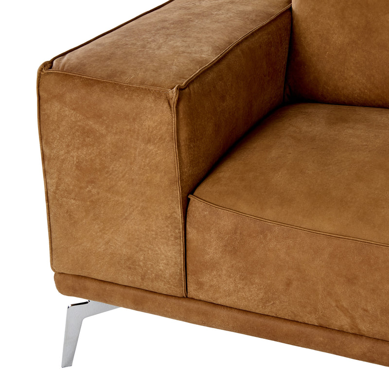 Soho - Italian Vintage Cognac Leather Sofa — view 5