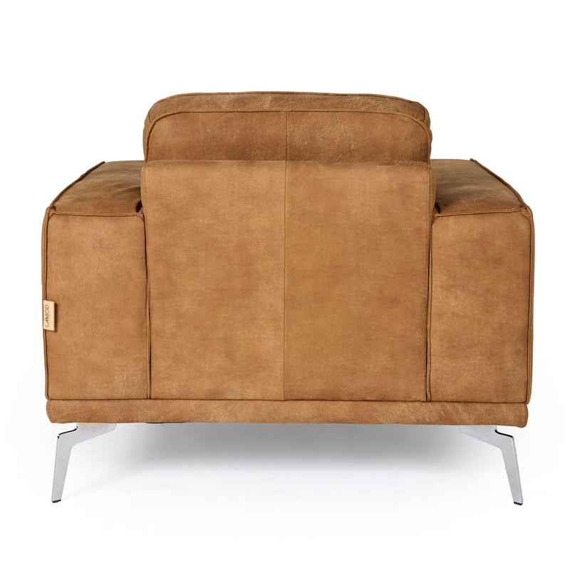 Soho - Italian Cognac Leather Armchair — view 4