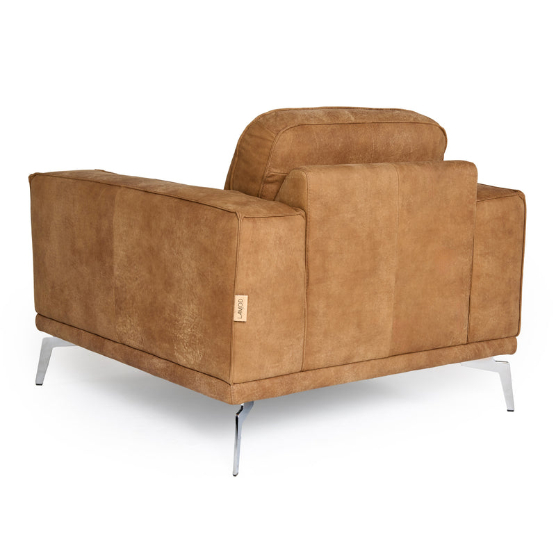 Soho - Italian Cognac Leather Armchair — view 5