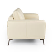 Soho - Italian Ivory Leather Sofa — view 3