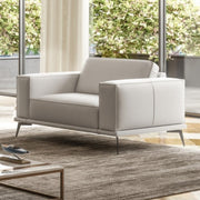 Soho - Contemporary Italian White Leather Armchair