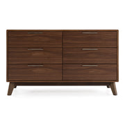 Soria Mid-Century Walnut Dresser — view 4