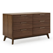 Soria Mid-Century Walnut Dresser — view 5