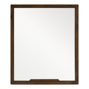 Soria Mid-Century Walnut Mirror — view 2