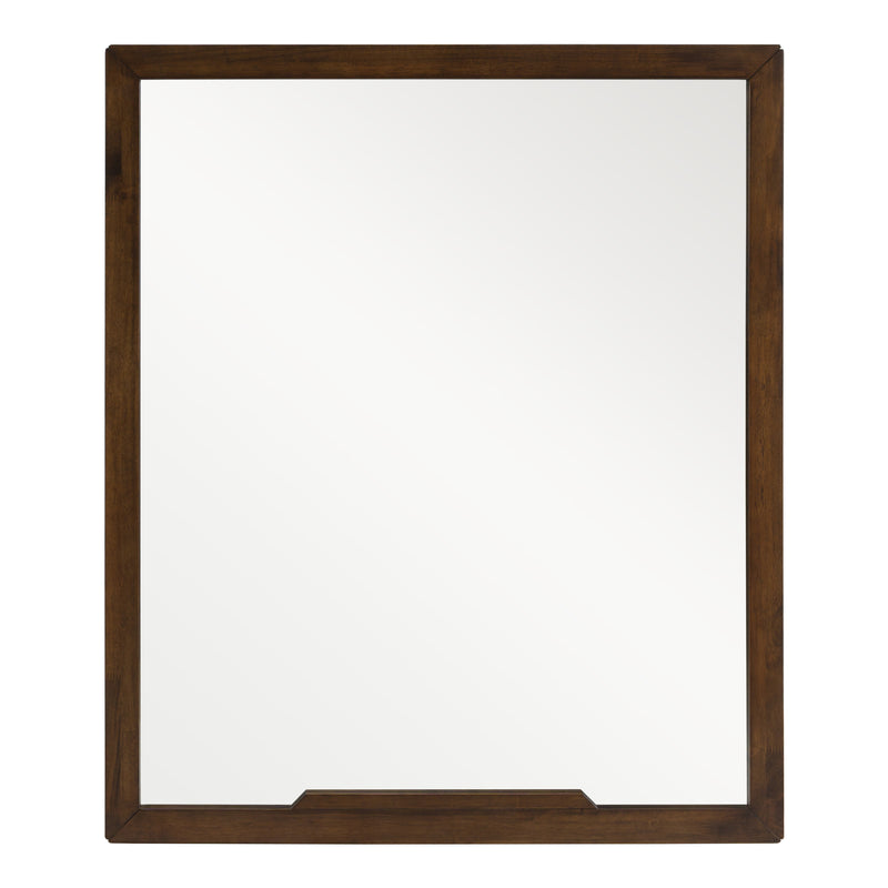 Soria Mid-Century Walnut Mirror — view 2