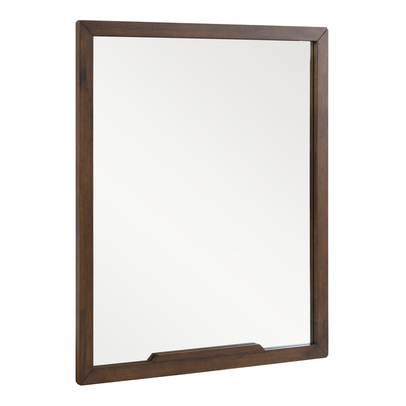 Soria Mid-Century Walnut Mirror — view 3