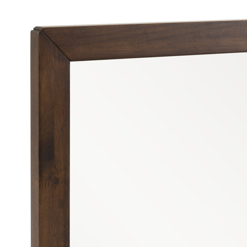 Soria Mid-Century Walnut Mirror — view 4