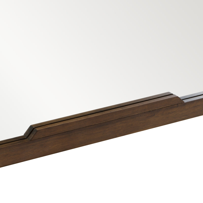 Soria Mid-Century Walnut Mirror — view 5
