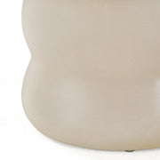 Sosso - Modern Beige Round Fiberform Dining Table — view 3