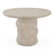 Sosso - Modern Beige Round Concrete Dining Table
