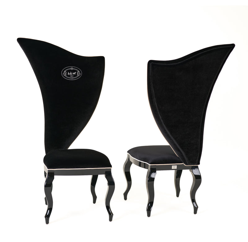 Sovereign - Transitional Black Fabric Chair (Set of 2) — view 2