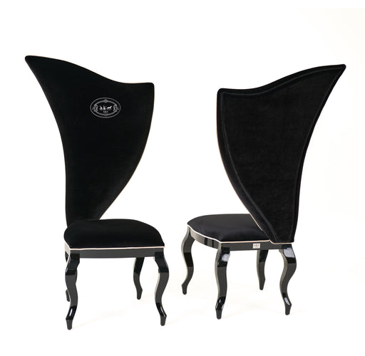 Sovereign - Transitional Black Fabric Chair (Set of 2) — view 2