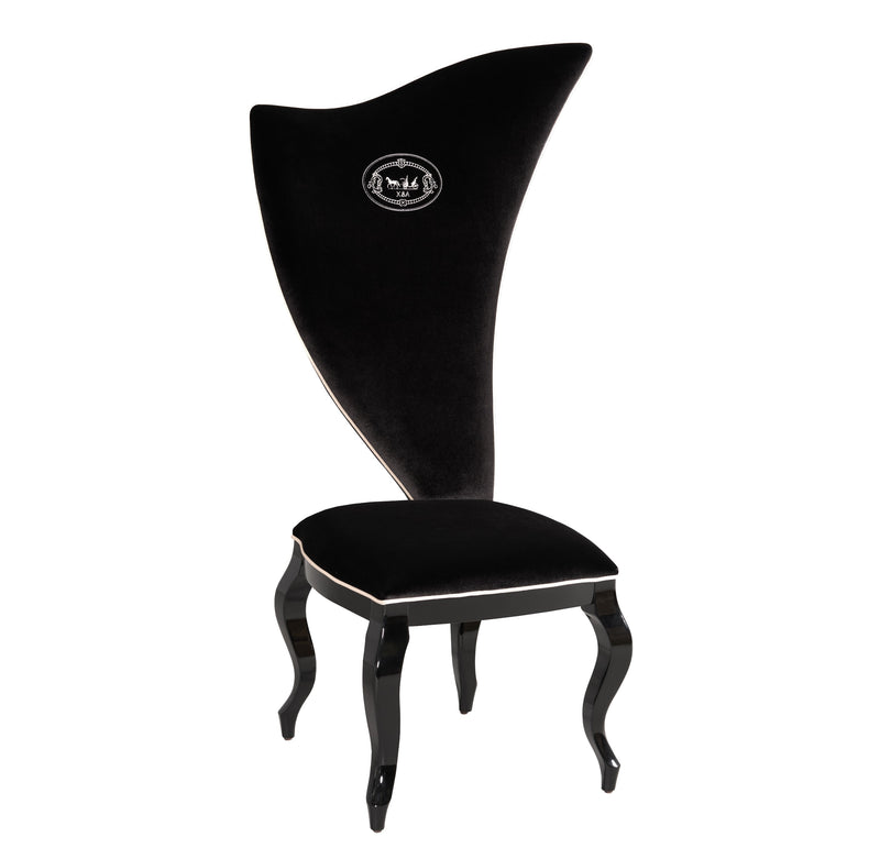 Sovereign - Transitional Black Fabric Chair (Set of 2) — view 3
