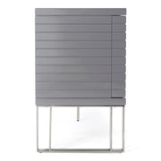 Splendor - Grey High Gloss Slatted Buffet — view 5