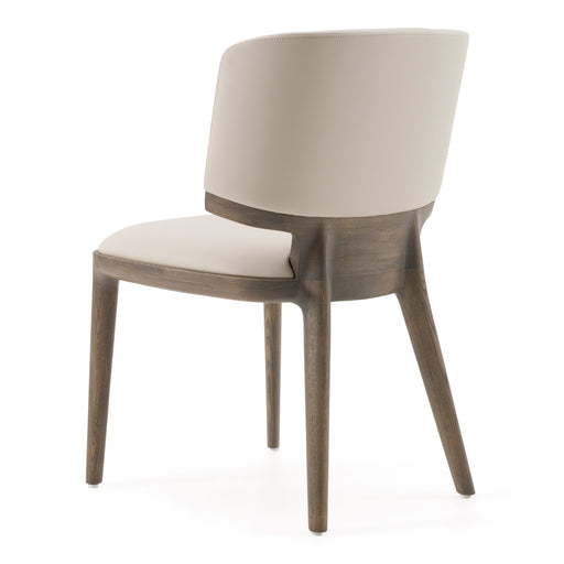 Stanley Contemporary Grey Leatherette and Grey Ash Dining Chair (Set of 2) — view 2
