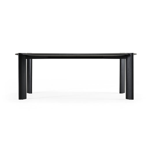 Steven - Modern Black Oval Dining Table