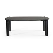 Steven - Modern Black Oval Dining Table — view 2