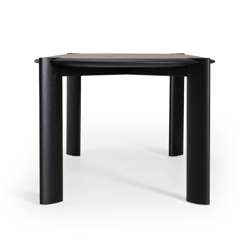 Steven - Modern Black Oval Dining Table — view 3