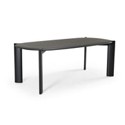 Steven - Modern Black Oval Dining Table — view 4