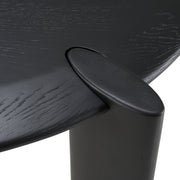 Steven - Modern Black Oval Dining Table — view 5
