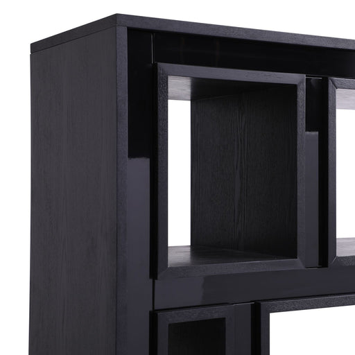 Suffolk - Contemporary Black Ash Bookcase — view 2