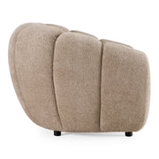 Suki - Modern Taupe Fabric Lounge Chair — view 3