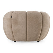 Suki - Modern Taupe Fabric Lounge Chair — view 4