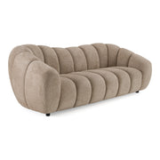 Suki - Modern Taupe Fabric Sofa — view 2