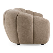 Suki - Modern Taupe Fabric Sofa — view 3