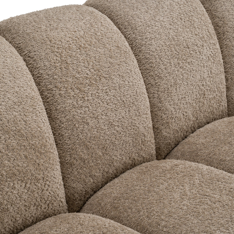 Suki - Modern Taupe Fabric Sofa — view 4