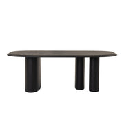 Summit - Modern 87" Black Ash Dining Table — view 2