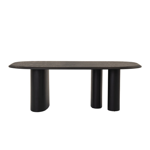 Summit - Modern 87" Black Ash Dining Table — view 2