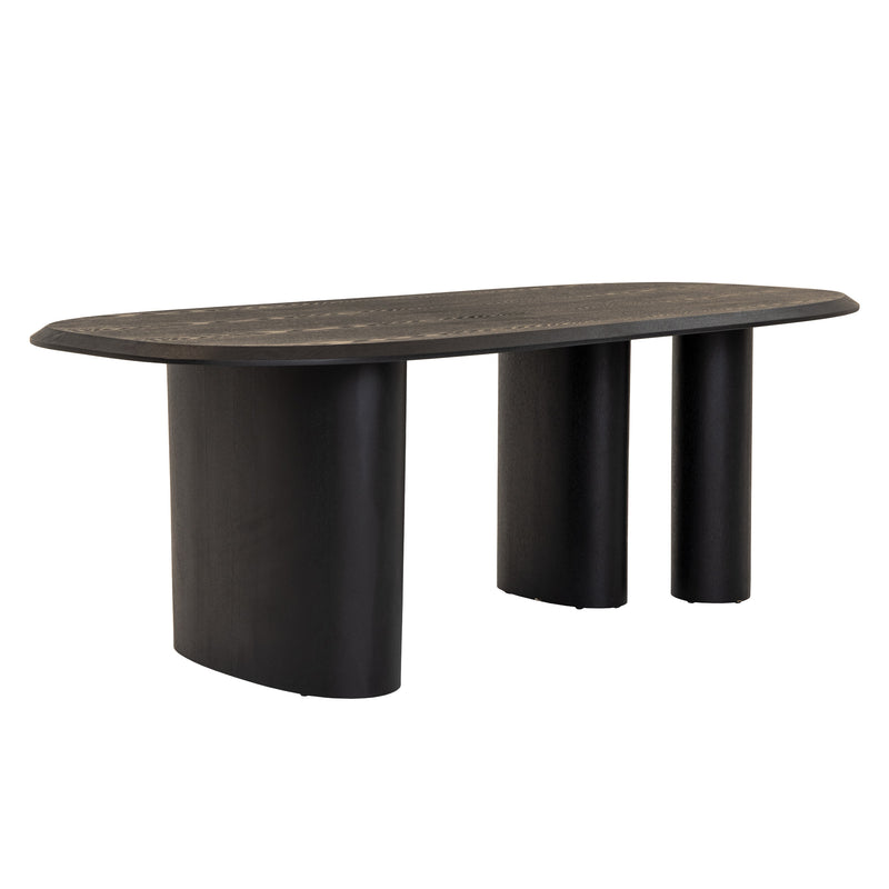 Summit - Modern 87" Black Ash Dining Table — view 5