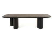 Summit - Modern 118" Black Ash Dining Table — view 2
