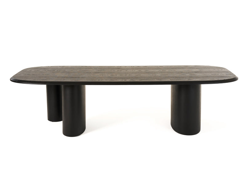 Summit - Modern 118" Black Ash Dining Table — view 2
