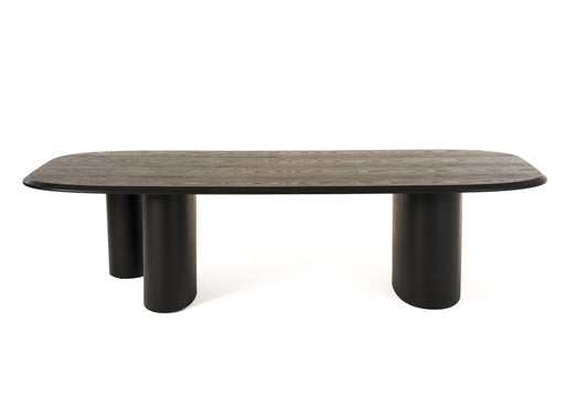 Summit - Modern 118" Black Ash Dining Table — view 2