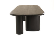 Summit - Modern 118" Black Ash Dining Table — view 4
