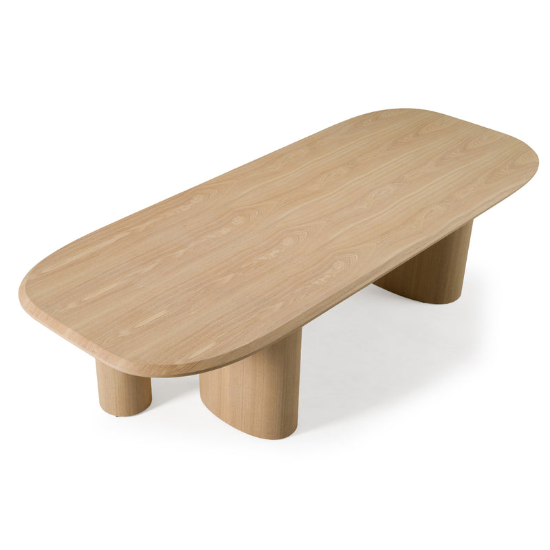 Summit - Modern 87" Natural Ash Dining Table — view 3