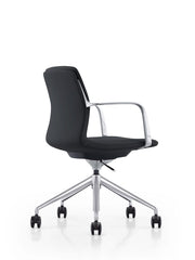 Sundar - Modern Black Mid Back Conference Office Chair — view 3