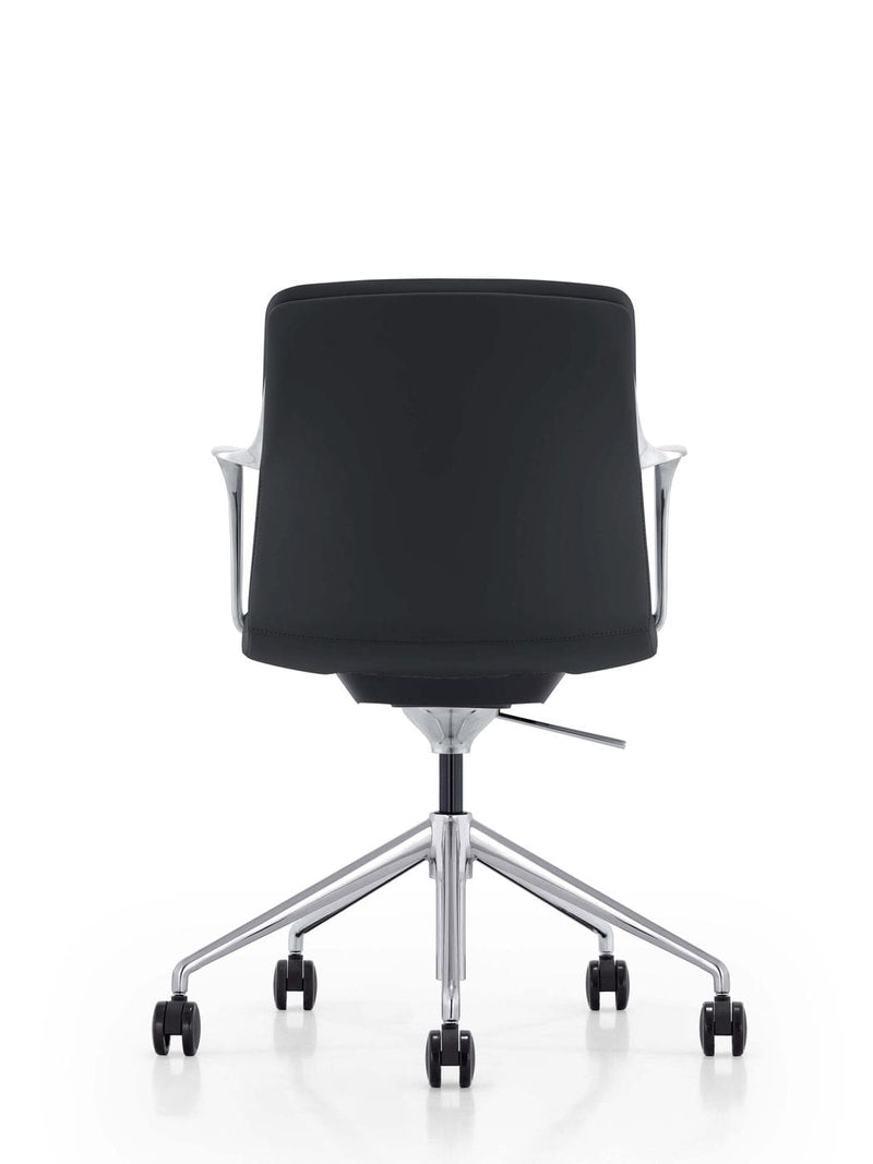 Sundar - Modern Black Mid Back Conference Office Chair — view 4
